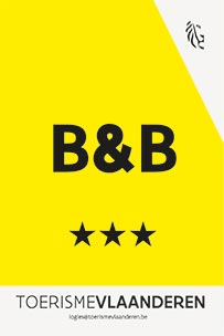 Herkenning door Vlaamse Overheid van Baeten B&B met 3 sterren